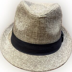 Stylish Tan Fedora with Black Band